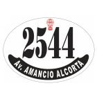 Placa enlozada de Huracán, diseño A