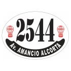 Placa enlozada de Huracán, diseño C
