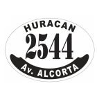 Placa enlozada de Huracán, diseño E
