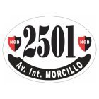 Placa enlozada de Newell's Old Boys, diseño B