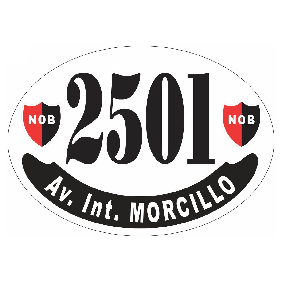 Placa enlozada de Newell's Old Boys, diseño B