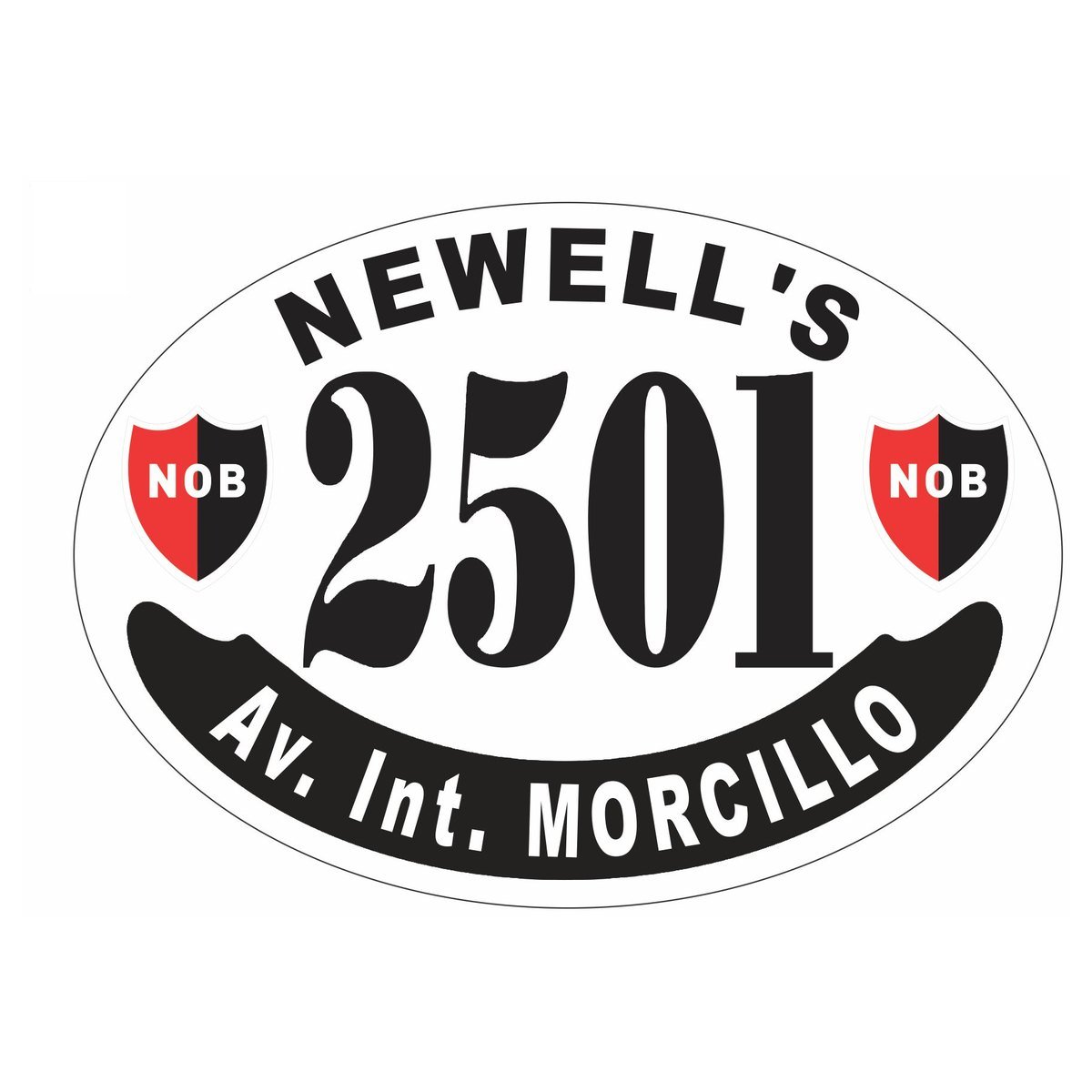 Placa enlozada de Newell's Old Boys, diseño D
