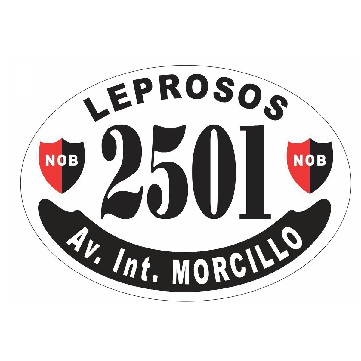 Placa enlozada de Newell's Old Boys, diseño F
