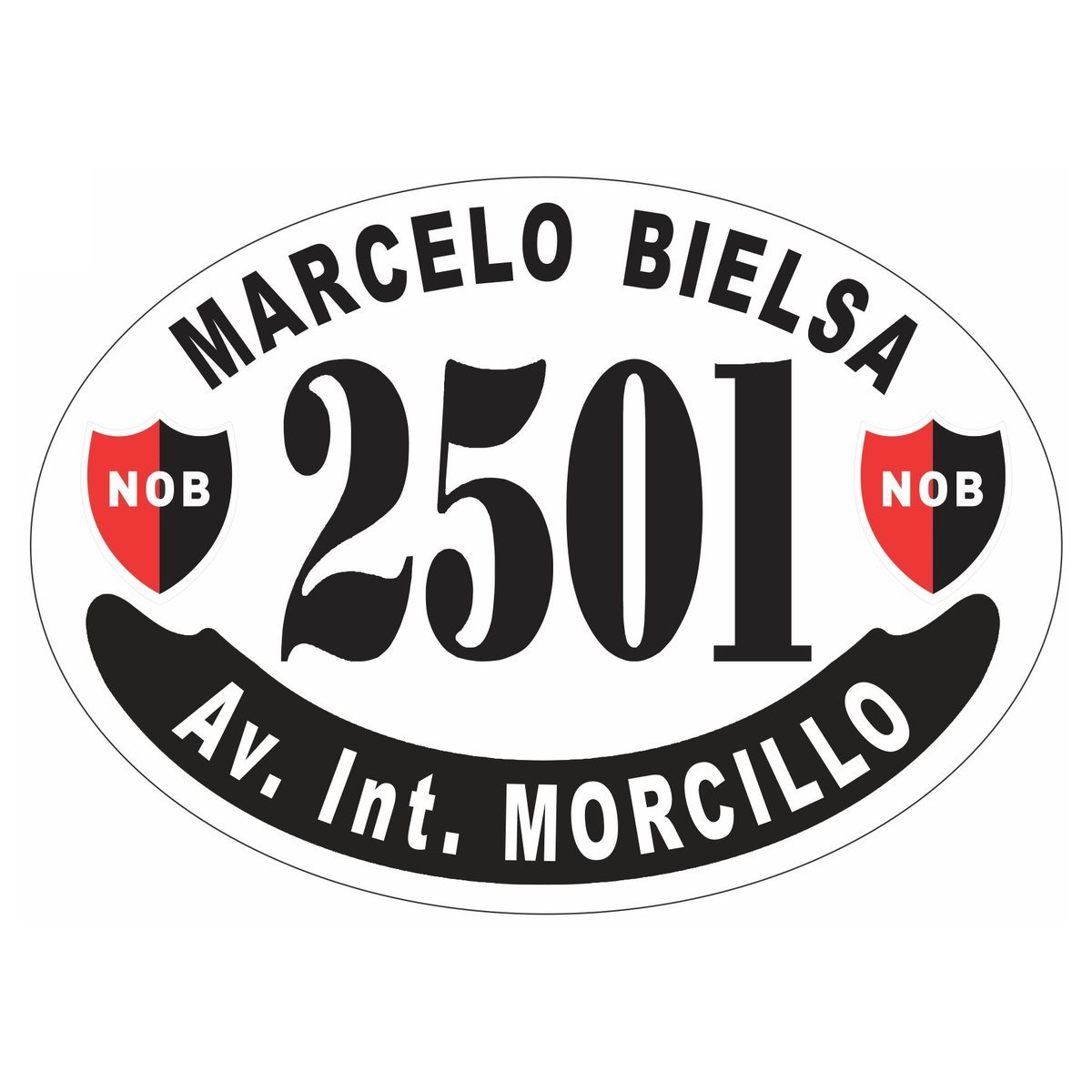 Placa enlozada de Newell's Old Boys, diseño G