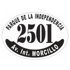 Placa enlozada de Newell's Old Boys, diseño I