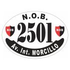 Placa enlozada de Newell's Old Boys, diseño J