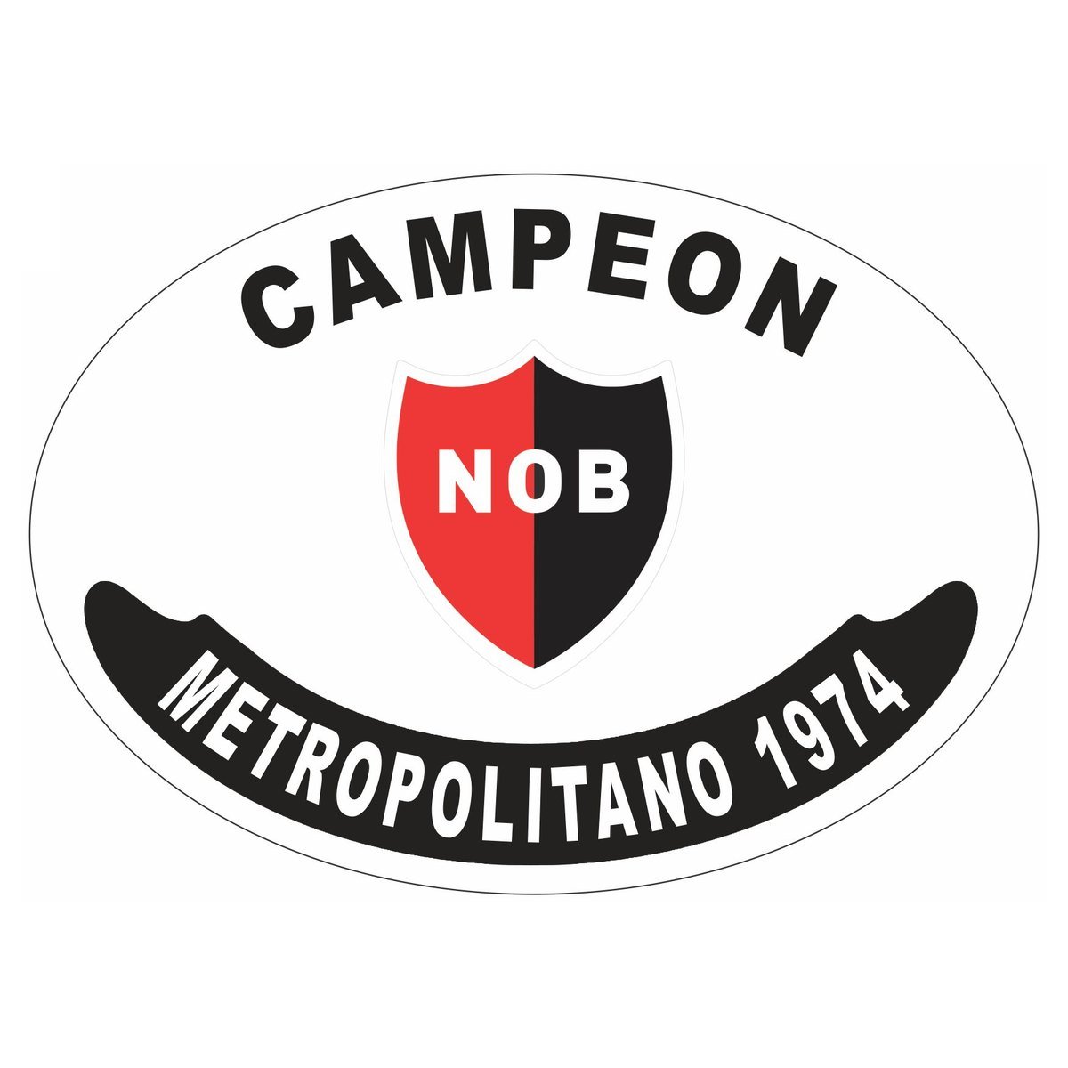 Placa enlozada de Newell's Old Boys, diseño L