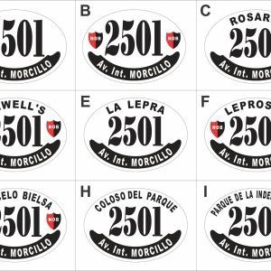 Modelos de placa enlozada de Newell's Old Boys