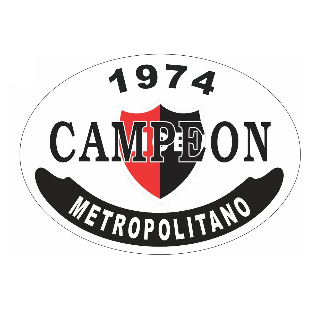 Placa enlozada de Newell's Old Boys, diseño O