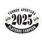 Placa enlozada de Platense, diseño J