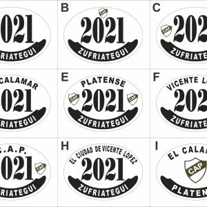 Modelos de placa enlozada de Platense