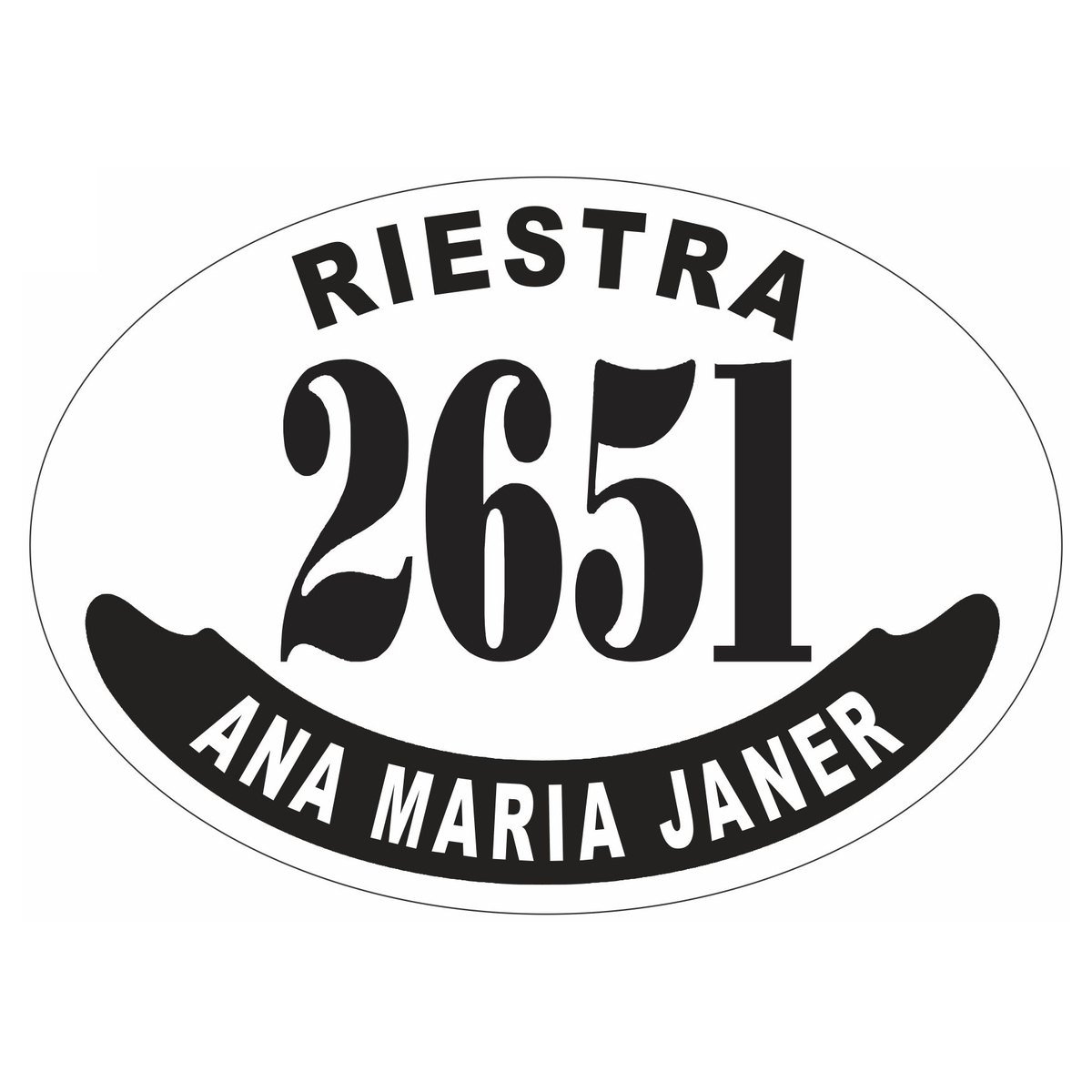 Placa enlozada de Deportivo Riestra, diseño E