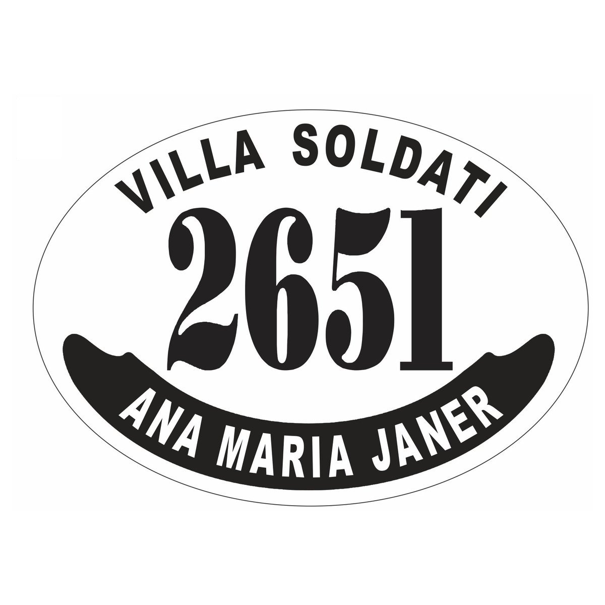 Placa enlozada de Deportivo Riestra, diseño F