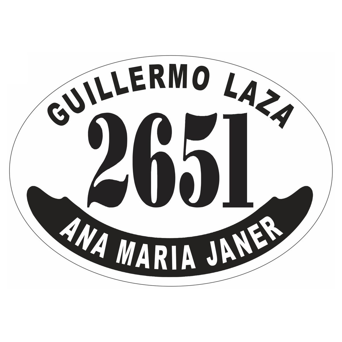 Placa enlozada de Deportivo Riestra, diseño G