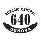 Placa enlozada de Rosario Central, diseño C