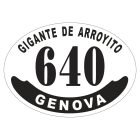 Placa enlozada de Rosario Central, diseño F