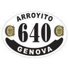 Placa enlozada de Rosario Central, diseño G