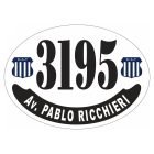 Placa enlozada de Talleres, diseño B
