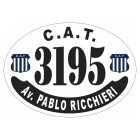 Placa enlozada de Talleres, diseño C