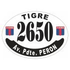 Placa enlozada de Tigre, diseño D