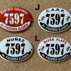 Placas River Plate — diseños I, J, K y L