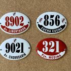 Placas River Plate personalizadas con otras direcciones